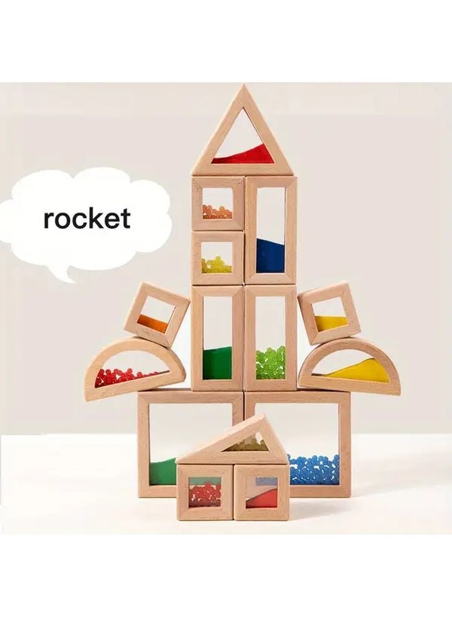 15PCS Sensory Building Blocks Set STEM Learning Toys For 1 3 Years Old Kids - Image 4